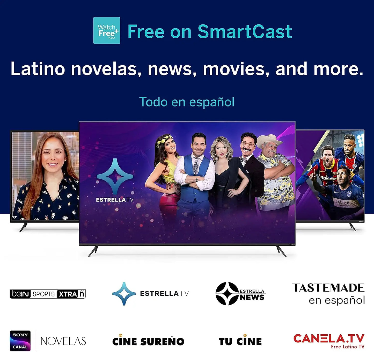 32-inch Renewed Smart TV with 1080p, AirPlay, Chromecast, and Free Channels