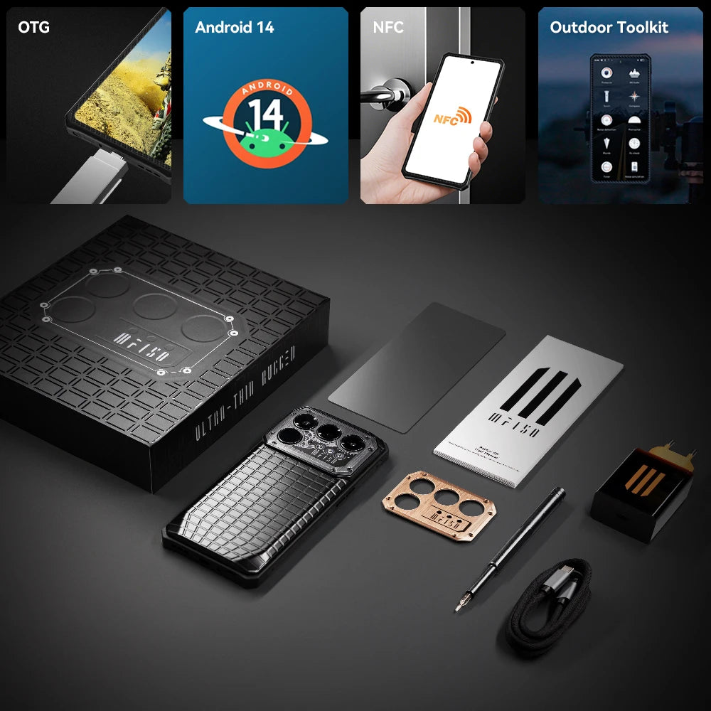 IIIF150 Raptor 5G Rugged Smartphone Android 14 Rugged Mobile Phone 6.78'' 120Hz AMOLED Display 16GB+512GB 50MP 10000mAh 65W