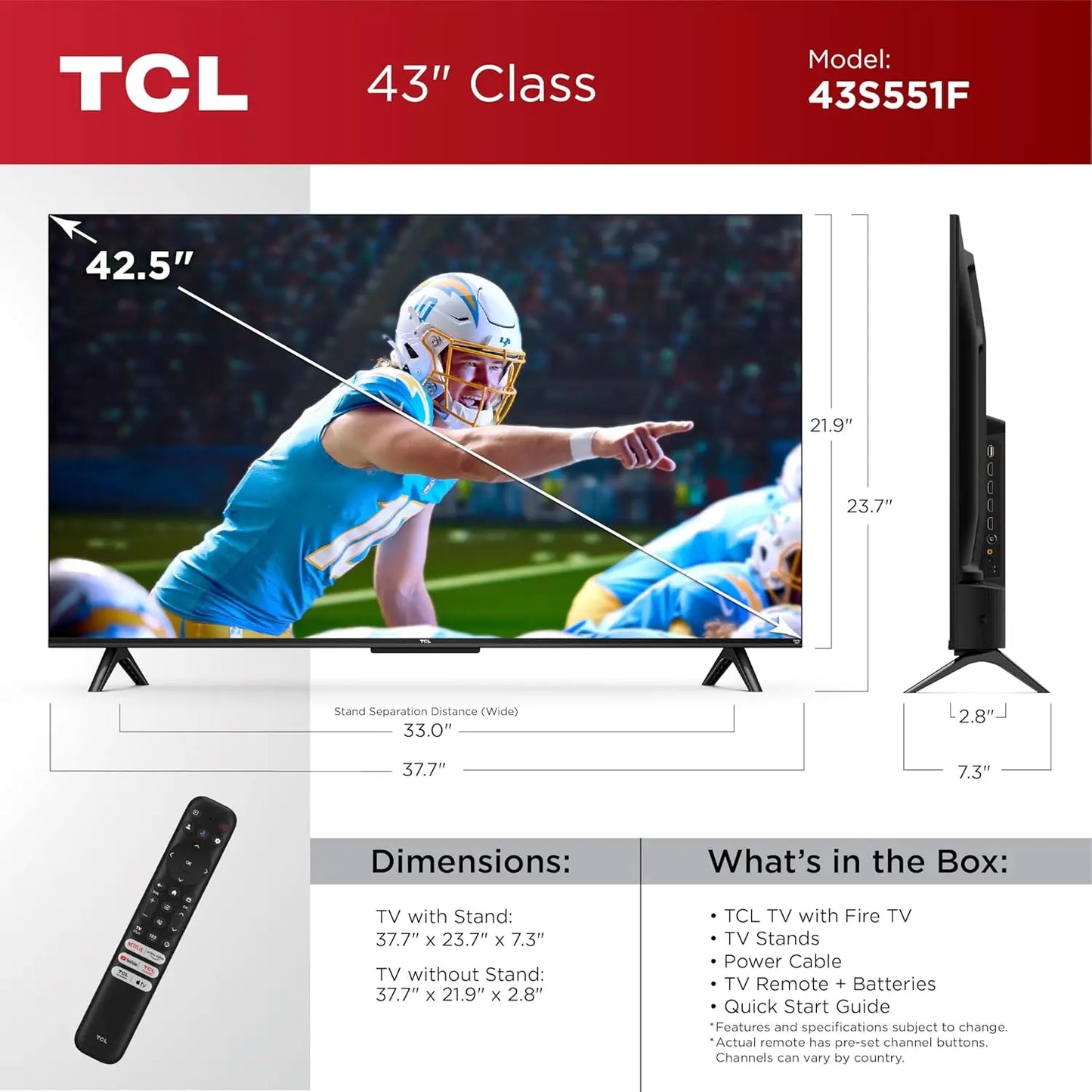 43-Inch UHD 4K Smart TV with Fire TV, Dolby Vision, HDR PRO+, Alexa Built-in, Apple AirPlay 2 Compatibility