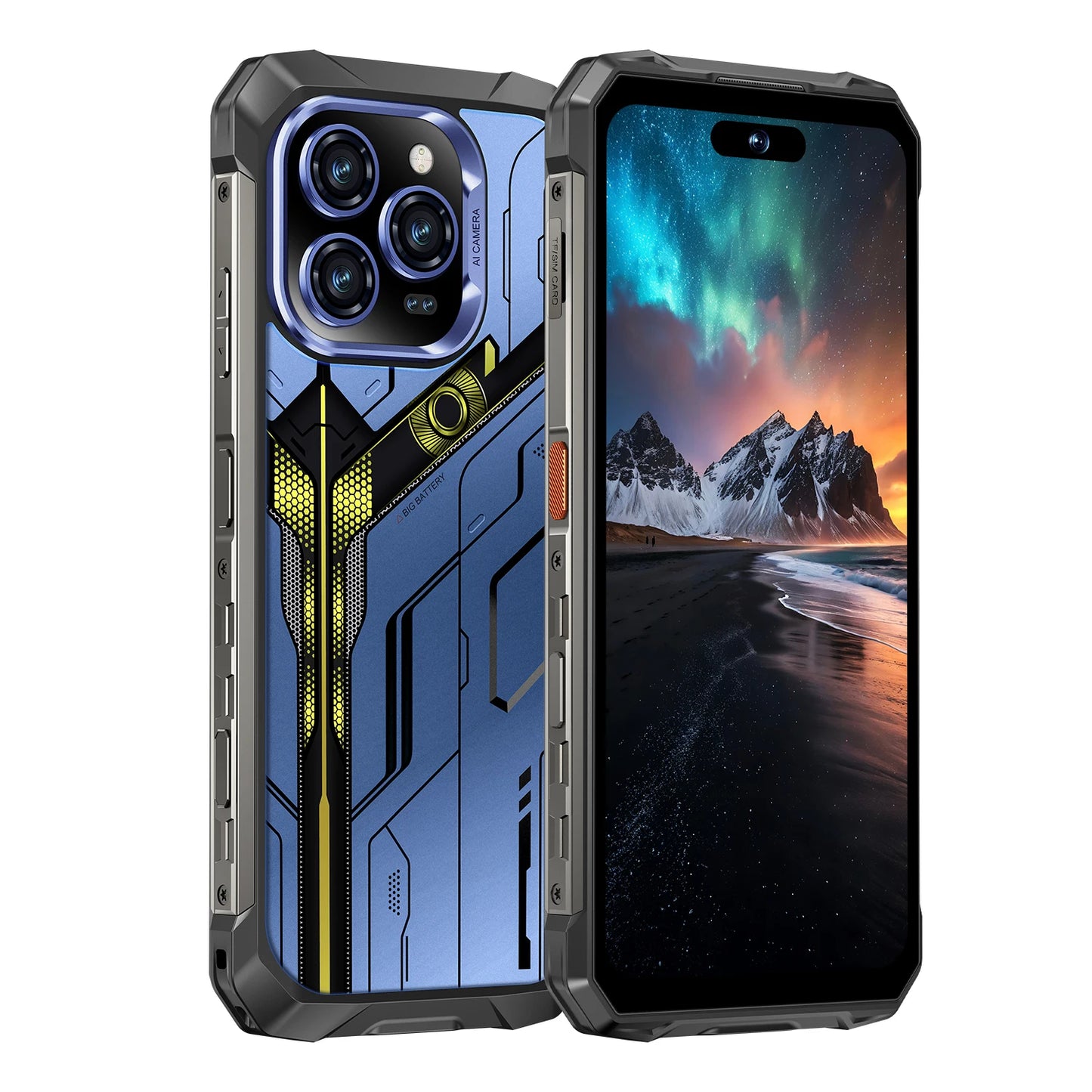 IVMI I17 PROMAX Waterproof Phone Durable Phone 10000mAh Maximum 24GB+256GB Night Vision Camera 7.2-inch NFC Smartp