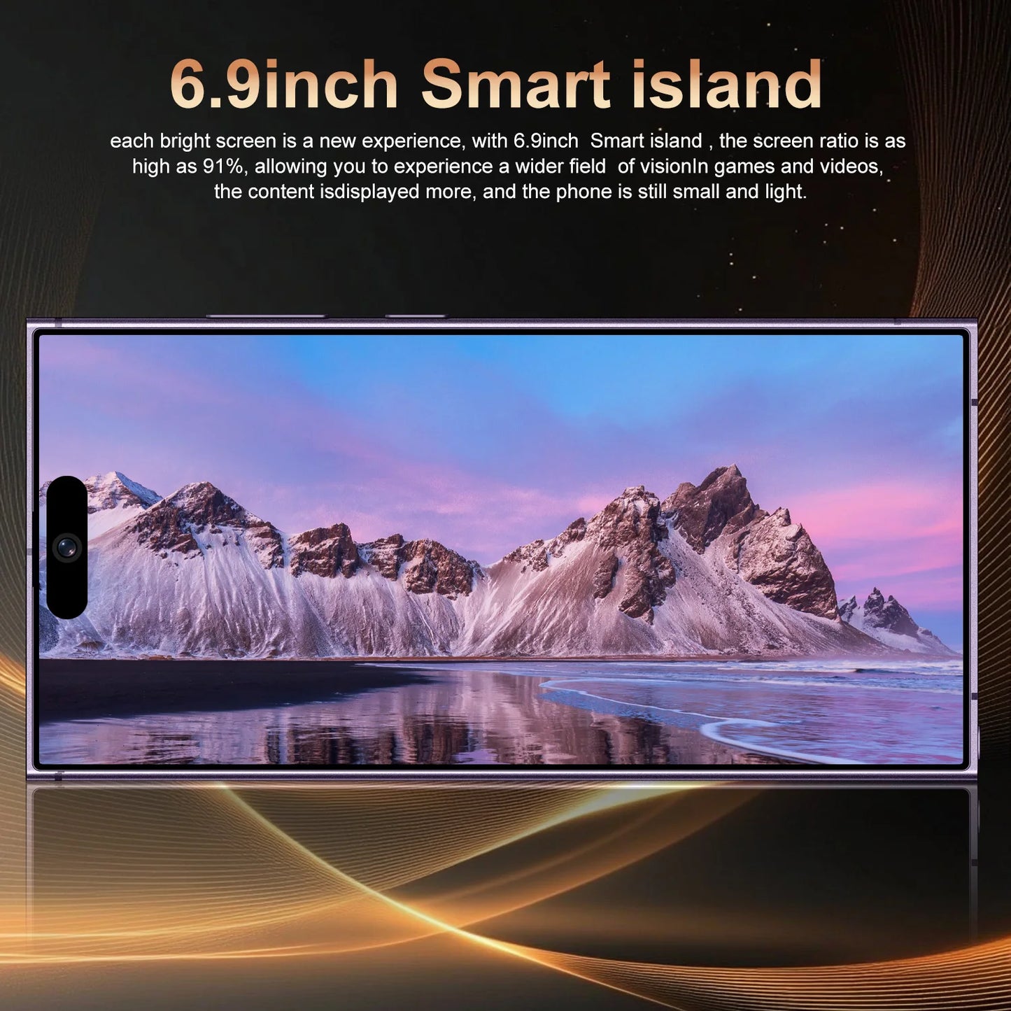 IVMI Global Vision 17Pro max 4G Network cellphone 6.9'' 4500mAh Android 64GB ROM Dual SIM Google Play Store Mobile Phones
