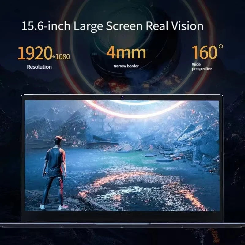 2026 New 15.6" Ultra Slim Laptop Intel i7 11th Gen NVIDIA MX450 Gaming Notebook for 3D Modeling Design Student Business