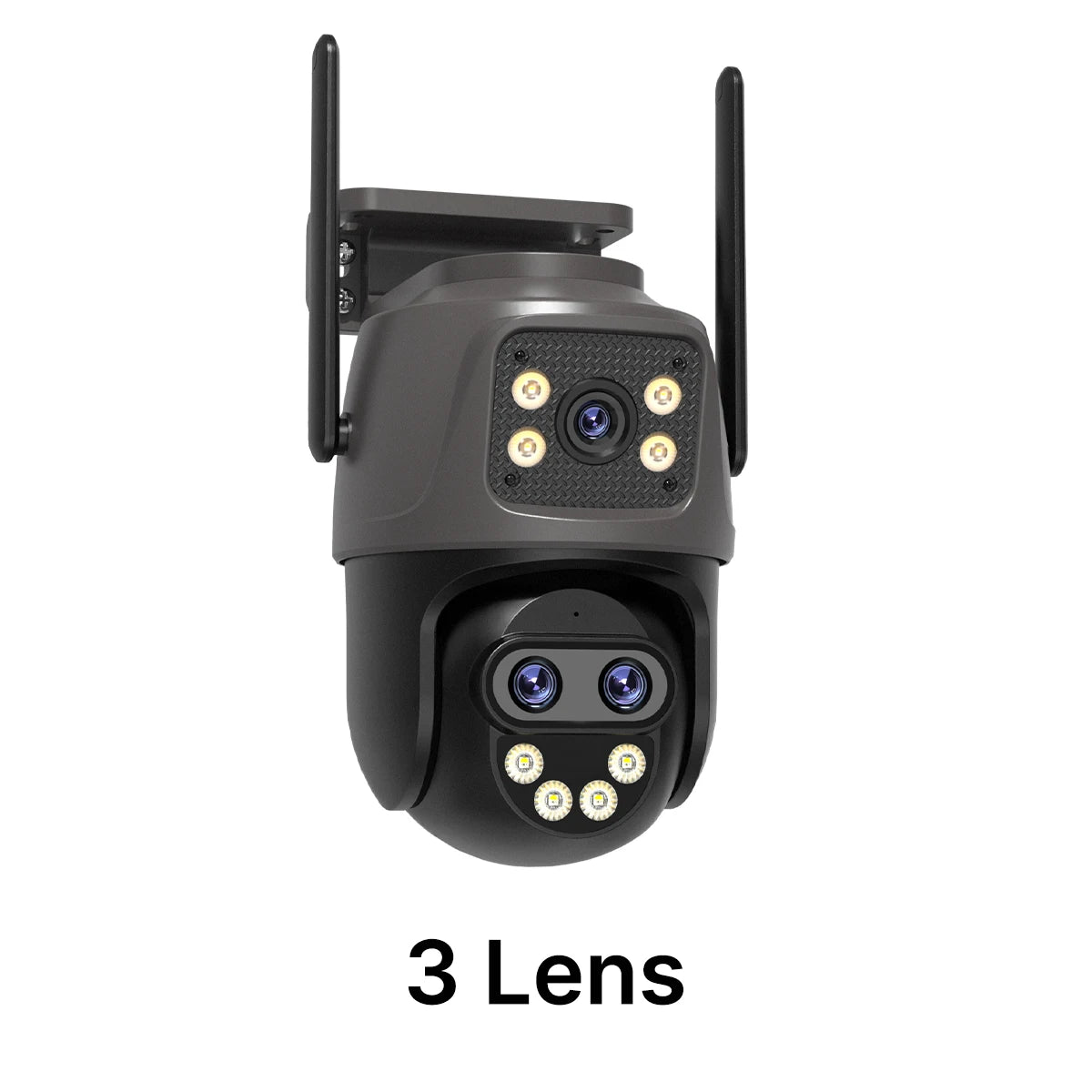 WONSDAR Three Lens PTZ IP Camera Outdoor HD Dual Lens WiFi Security Camera Auto Tracking Dual Len Wirelss CCTV Camera iCsee