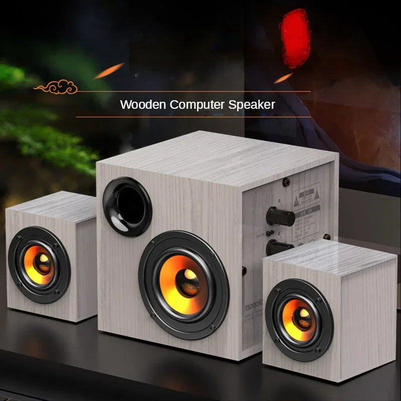 Computer Audio Full Set of Wired Outside The Loudspeaker Active Living Room Heavy Subwoofer Large Volume Professional
