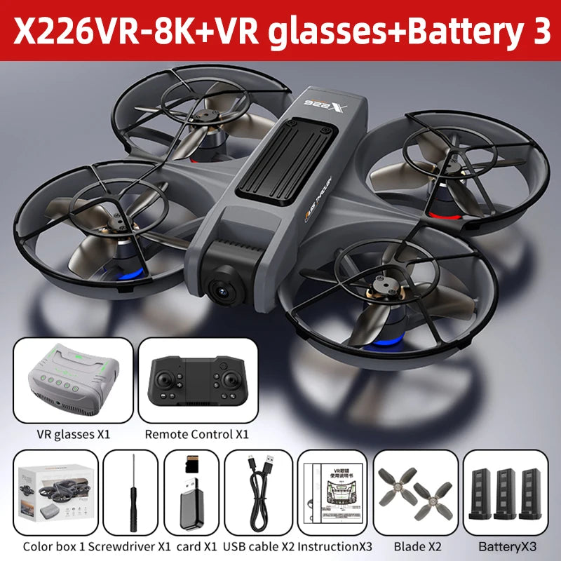 Xiaomi Mjia Mini Drone X226/X226VR Drones 4K Professional Remote Control Helicopter Plane RC Dron Quadcopter Toys Gift for Kids