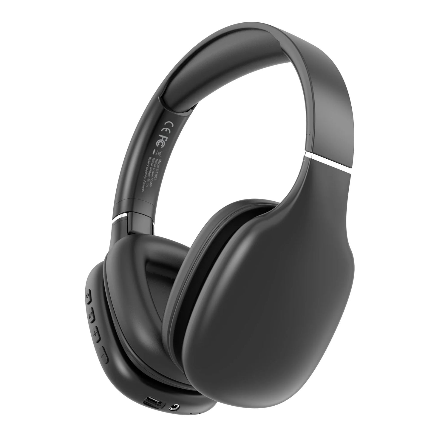 BT1638 Bluetooth 5.4 Headphones Over Ear 40mm Driver 40H Playtime Type-C Charging Wireless Headset Over Ear Wireless Headphones