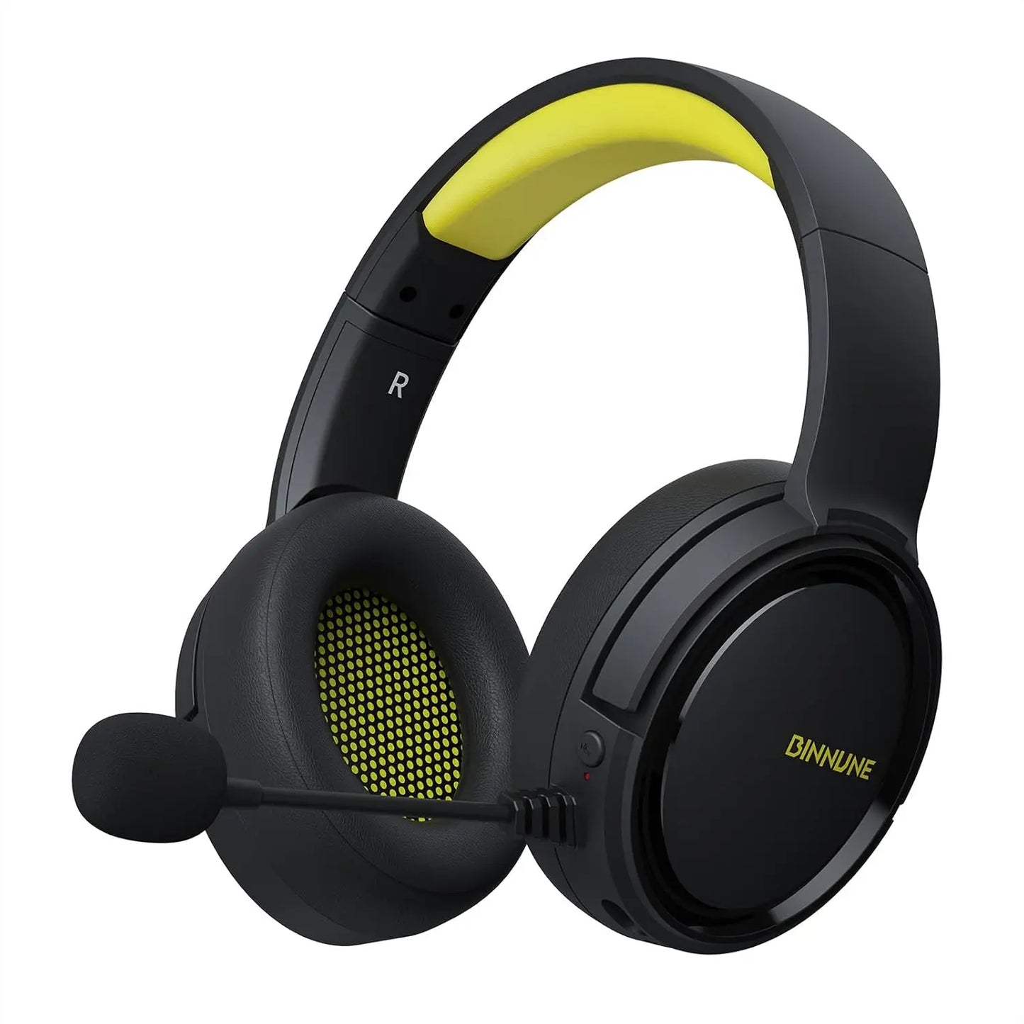 BINNUNE 2.4G Wireless Gaming Headset for PS5 PS4 PC NS Bluetooth USB Gamer Headphones with Noise Canceling Mic Work Earpones