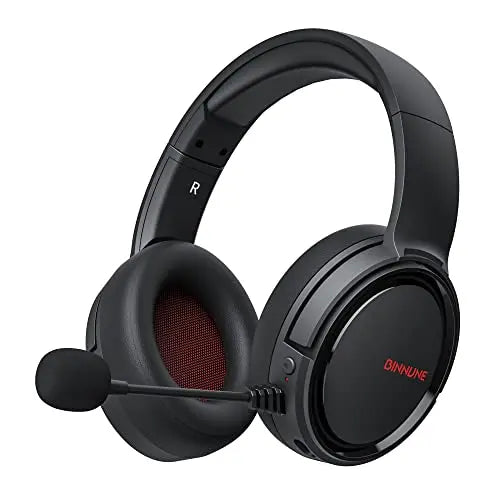 BINNUNE 2.4G Wireless Gaming Headset for PS5 PS4 PC NS Bluetooth USB Gamer Headphones with Noise Canceling Mic Work Earpones