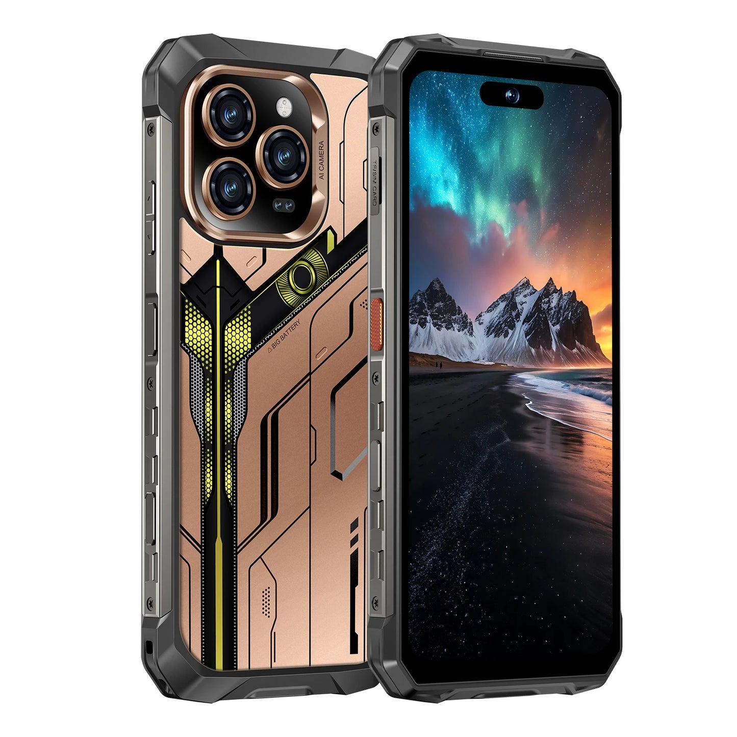 IVMI I17 PROMAX Waterproof Phone Durable Phone 10000mAh Maximum 24GB+256GB Night Vision Camera 7.2-inch NFC Smartp