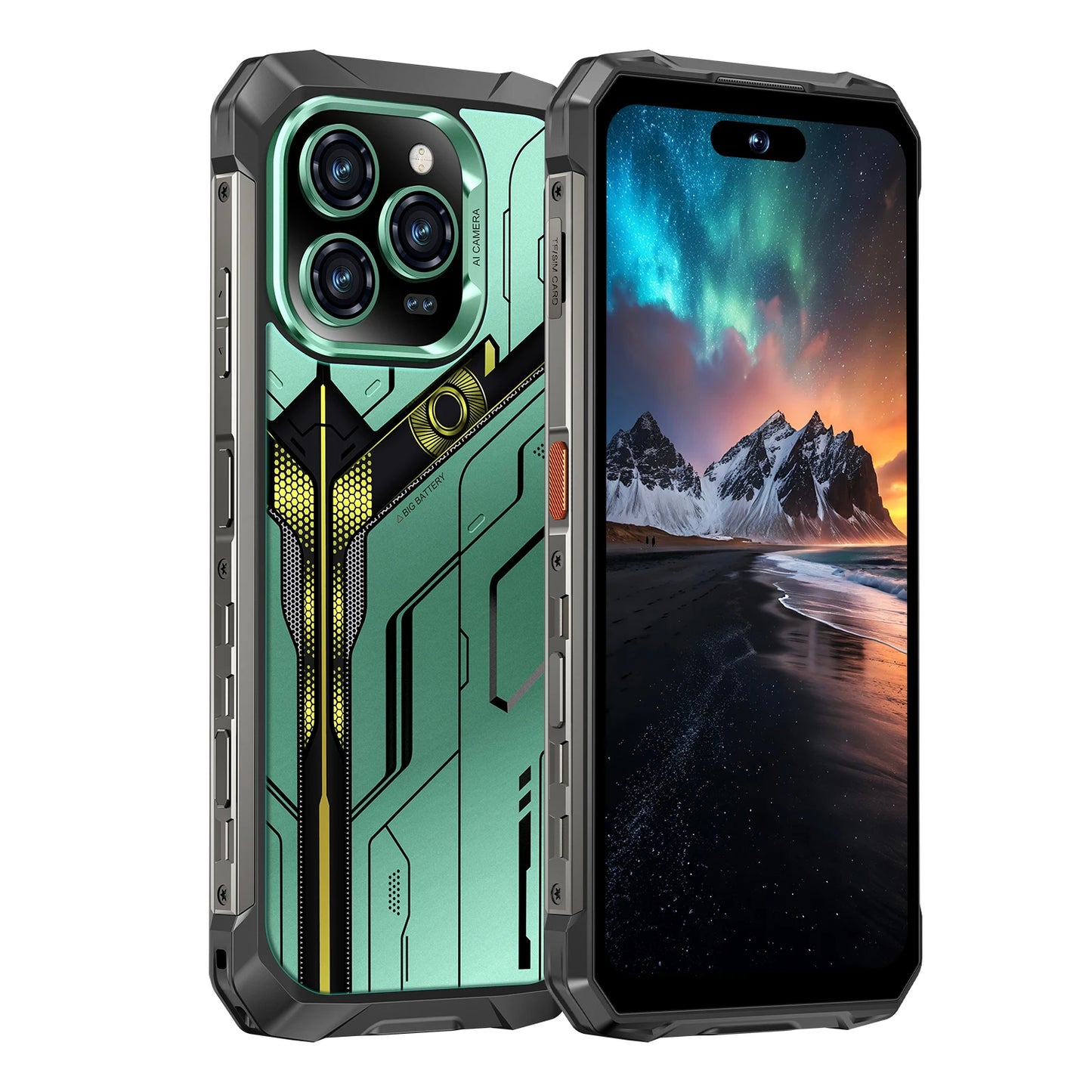 IVMI I17 PROMAX Waterproof Phone Durable Phone 10000mAh Maximum 24GB+256GB Night Vision Camera 7.2-inch NFC Smartp