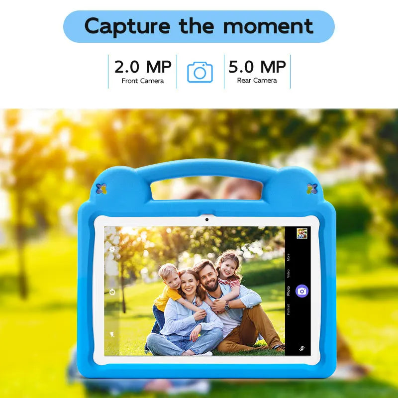 Paitanry 2025 Kids Tablet Android 15 10.1 Inch 8GB(4+4 Expand) RAM 64GB ROM A523 5000Mah HD Display Tablet Children's Gift