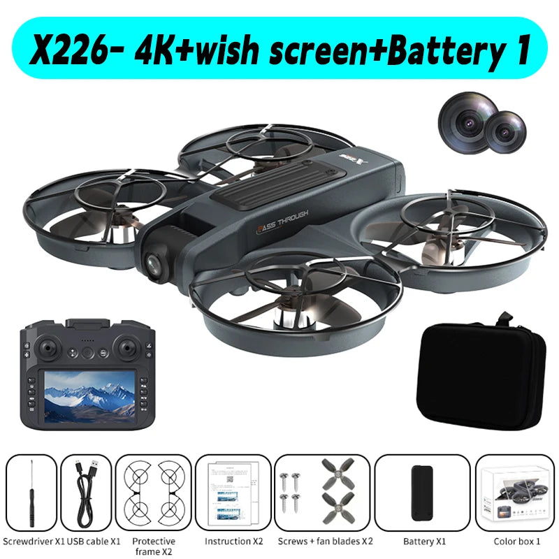 Xiaomi Mjia Mini Drone X226/X226VR Drones 4K Professional Remote Control Helicopter Plane RC Dron Quadcopter Toys Gift for Kids