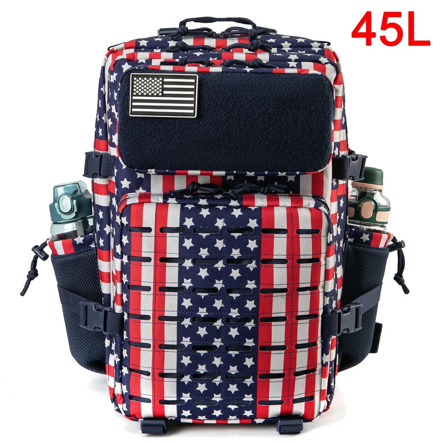 25L/45L Tactical Backpack Outdoor for Men and Women heavy duty Bag Small School Rucksack Hiking backpac kwith Bottle Holder