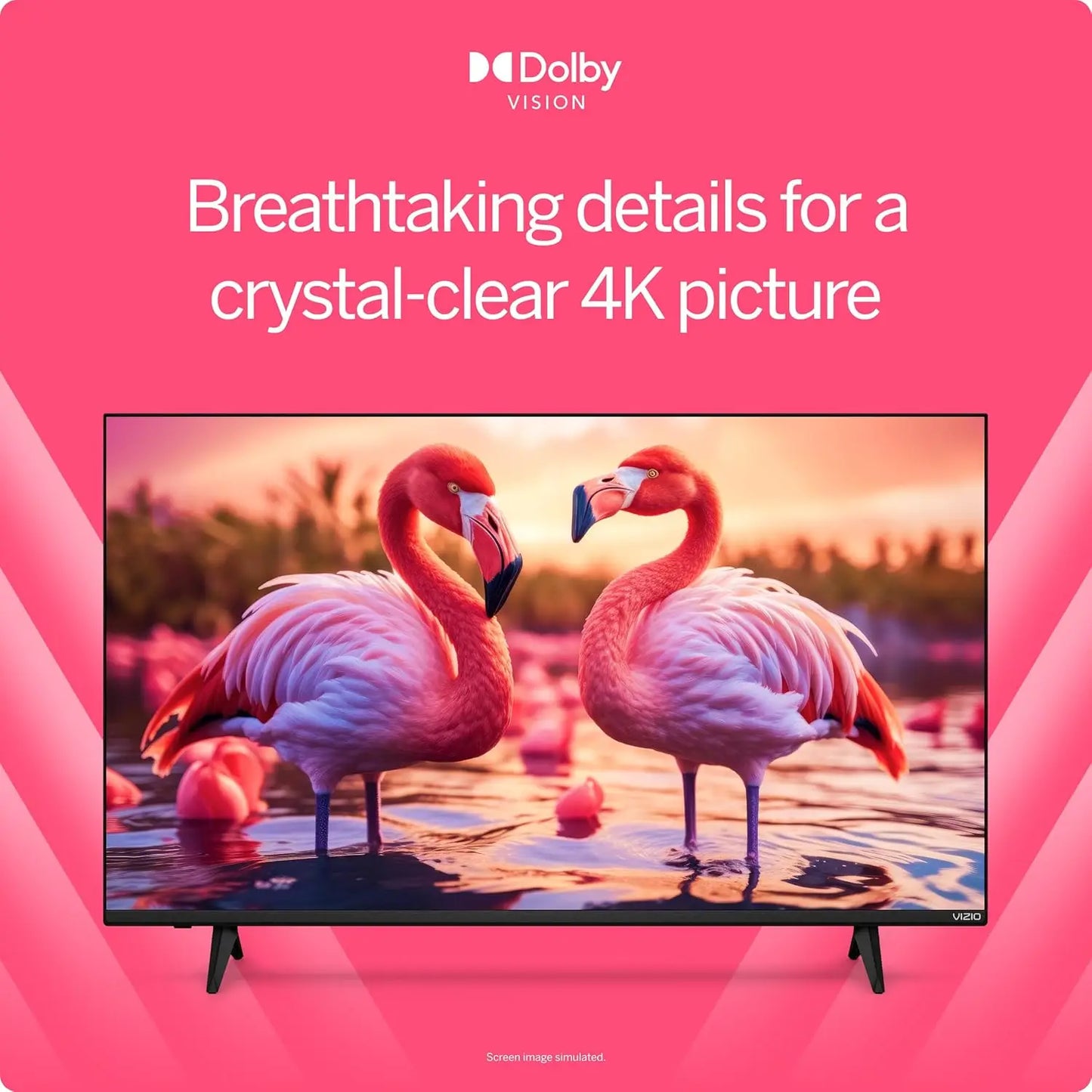 43-inch 4K UHD LED Smart TV with Dolby Vision HDR, Alexa Compatible, Built-in Chromecast, Bluetooth Headphone Support (Renewed)