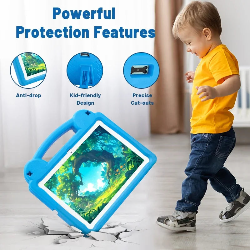 10.1" Android Tablet, Android 15 Kids Tablet, 8GB+64GB, Allwinner A523 Octa-core, 5000mAh Battery Gaming Tablet PC,Birthday Gift