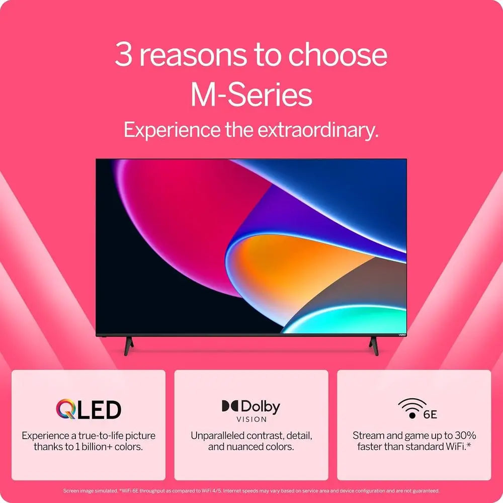 43-inch MQ6 Series 4K QLED HDR Smart TV w/Dolby Vision, Wii 6E, Bluetooth pe able, AMD reeSync & Alexa Compatibility, M43Q6M-K04