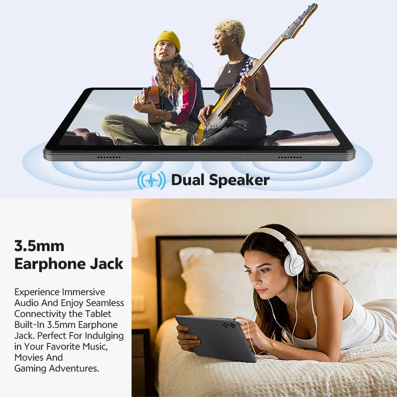 SVITOO Tablet 2026 Android 16 10.1 Inch Octa-Core Processor 20GB RAM 128GB ROM 6600mAh Battery WiFi GPS With Case Keyboard Mouse