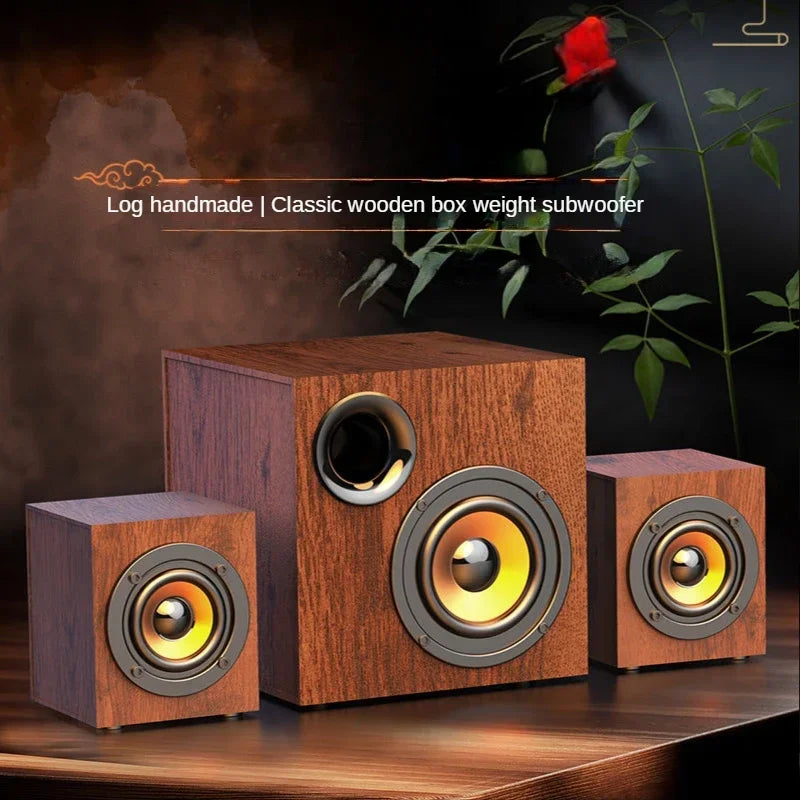 Computer Audio Full Set of Wired Outside The Loudspeaker Active Living Room Heavy Subwoofer Large Volume Professional