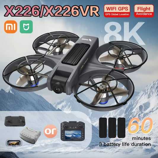 Xiaomi Mjia Mini Drone X226/X226VR Drones 4K Professional Remote Control Helicopter Plane RC Dron Quadcopter Toys Gift for Kids