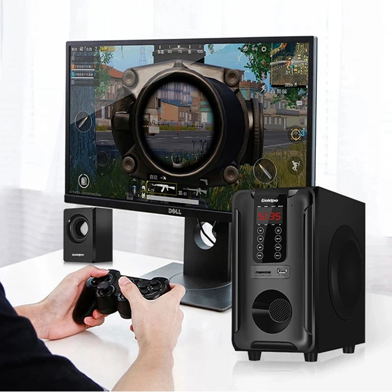 5.1 Home Theater Bluetooth Audio Set 60W High Power Home TV Living Room KTV Bluetooth Surround Sound Subwoofer Speaker