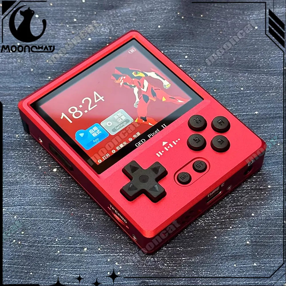 Gkd Pixel2 Handheld Game Console 256g Retro Street Game Console Psp Mini Metal Gaming Console Collection Childrens Birthday Gift