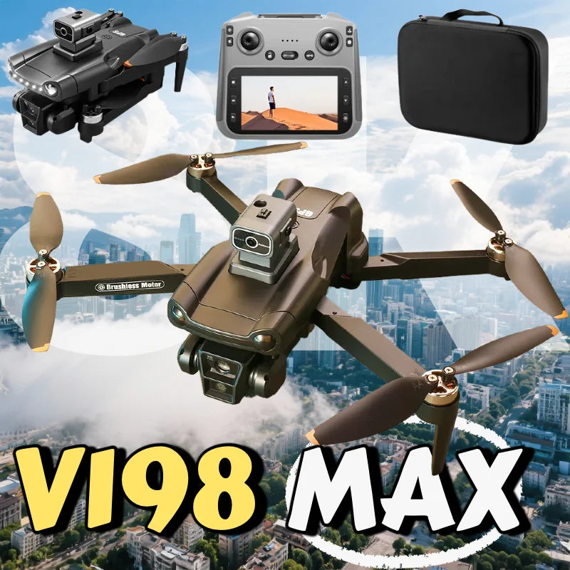 NEW for Genuine V198 MAX Drone GPS 8K Professional Camera Aerial FPV Brush Laser Obstacle with Large Screen Remote Control Dron
