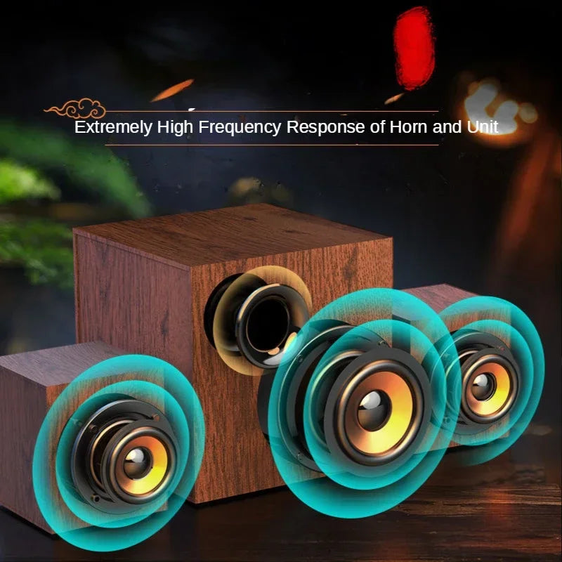 Computer Audio Full Set of Wired Outside The Loudspeaker Active Living Room Heavy Subwoofer Large Volume Professional