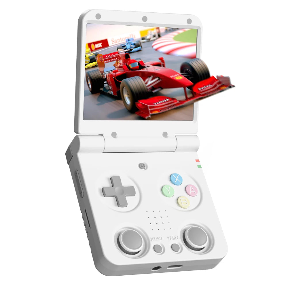 MIYOO Flip V2 Retro Handheld Game Console With Metal Hinge 3.5''IPS Screen Compact Portable Game Machine Dual analog sticks Gift