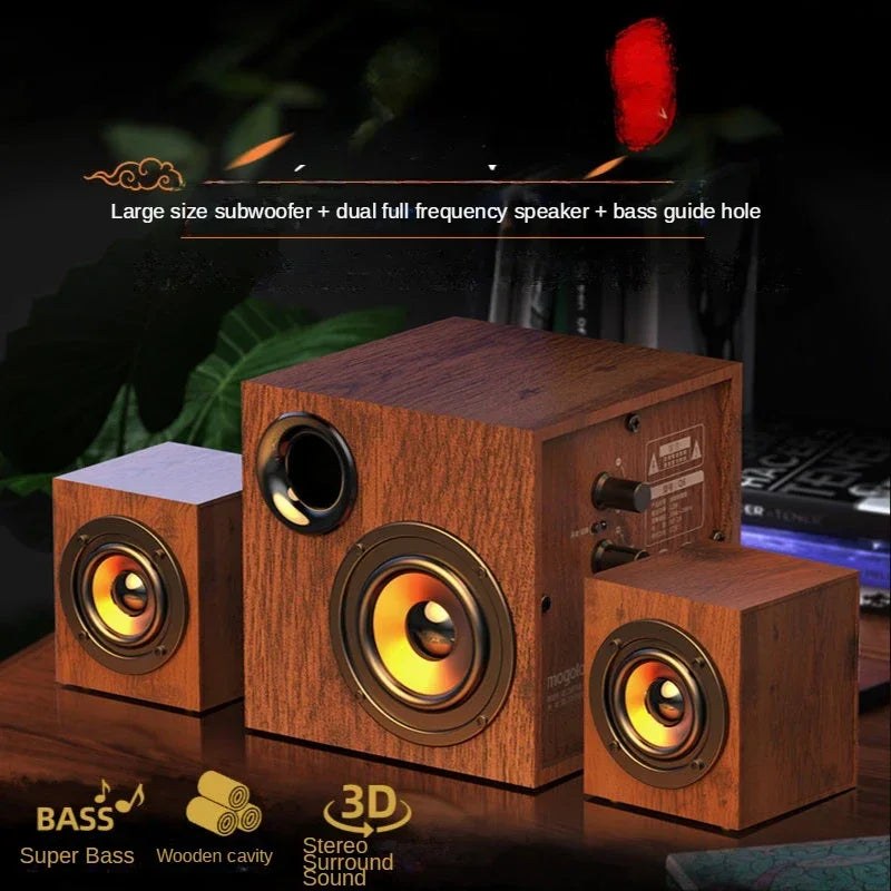 Computer Audio Full Set of Wired Outside The Loudspeaker Active Living Room Heavy Subwoofer Large Volume Professional