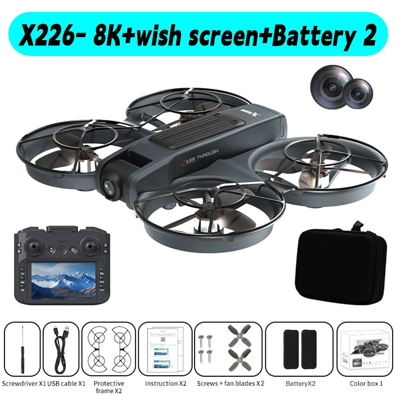 Xiaomi Mjia Mini Drone X226/X226VR Drones 4K Professional Remote Control Helicopter Plane RC Dron Quadcopter Toys Gift for Kids