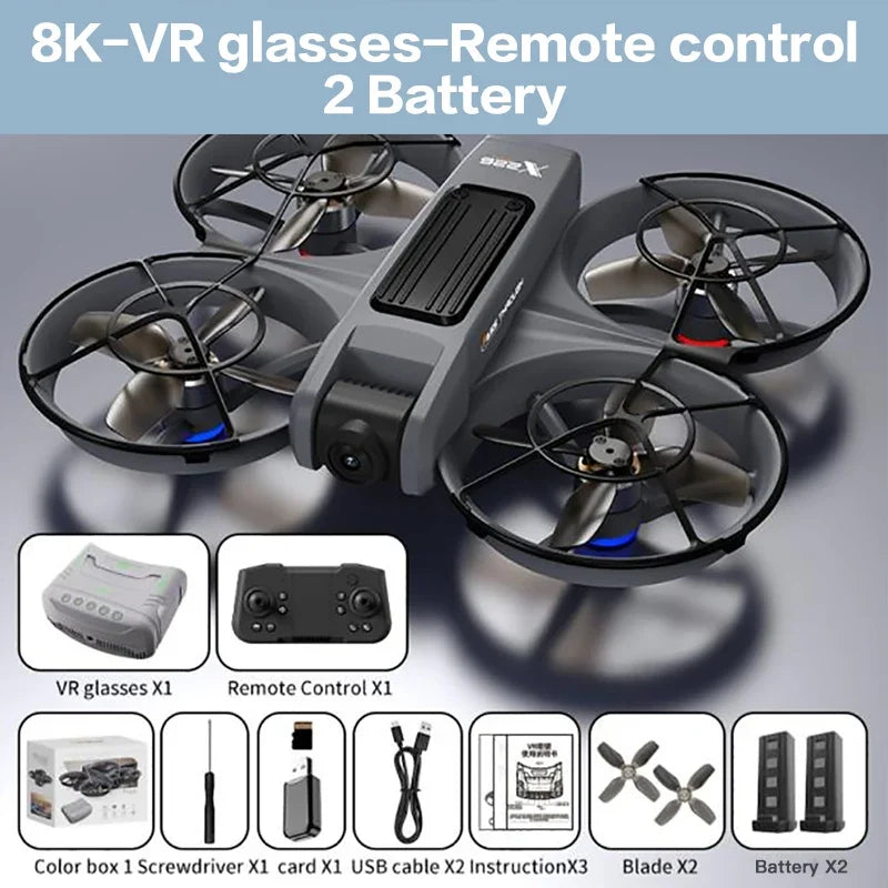 Lenovo X226/X226VR Drone 8K HD Dual Camera Brushless Motor Remote Control Helicopter Aircraft Quadcopter Dron Gift for Kid Toy
