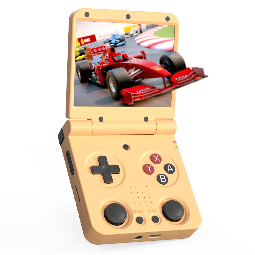 MIYOO Flip V2 Retro Handheld Game Console With Metal Hinge 3.5''IPS Screen Compact Portable Game Machine Dual analog sticks Gift