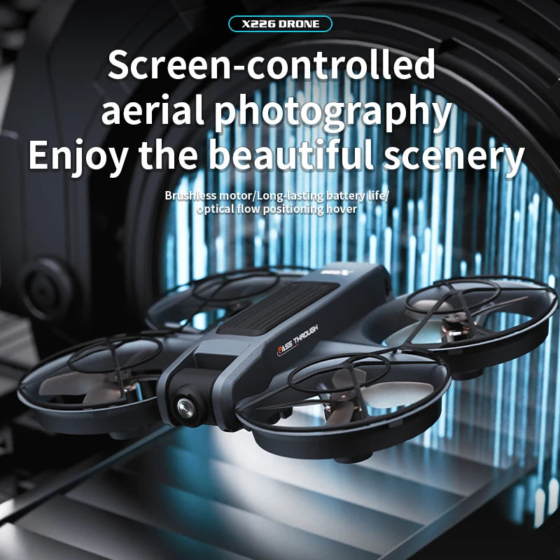 Lenovo X226/X226VR Drone 8K HD Dual Camera Brushless Motor Remote Control Helicopter Aircraft Quadcopter Dron Gift for Kid Toy