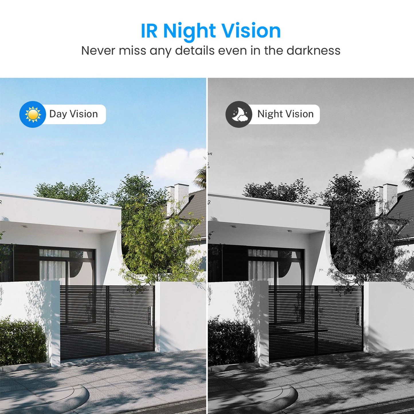 WiFi IP Camera Outdoor 15MP 8K Triple Lens Triple Screen Security Video Monitor Night Vision Waterproof 10X Zoom Onvif CCTV Cam
